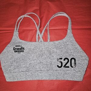 NOBULL Gray Sports Bra with CrossFit Games Logo
